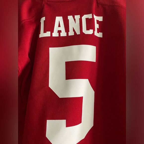 Little Boys Nike NFL San Francisco 49ers Football Jersey #5 Lance Medium 5/6 - Picture 5 of 9